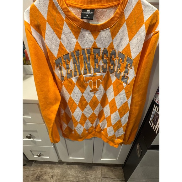 Colosseum Tops - Colosseum Tennessee Volunteers Argyle Sweatshirt Women's Medium Orange Gray